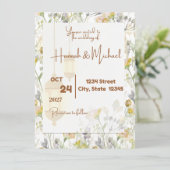 Boerderij bruiloft uitnodiging (Staand voorkant)