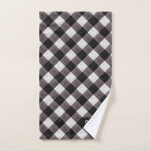 Boerderij Buffalo Plaid Check 3 Letter Monogram Bad Handdoek (Handdoek)