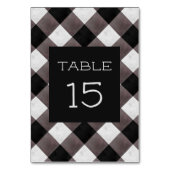 Boerderij Buffalo Plaid Check Rustieke bruiloft Kaart (Achterkant)