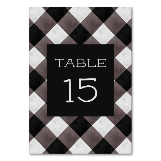 Boerderij Buffalo Plaid Check Rustieke bruiloft Kaart (Voorkant)