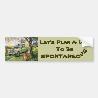 "Boerderij" Bumpersticker met Let's Plan A...