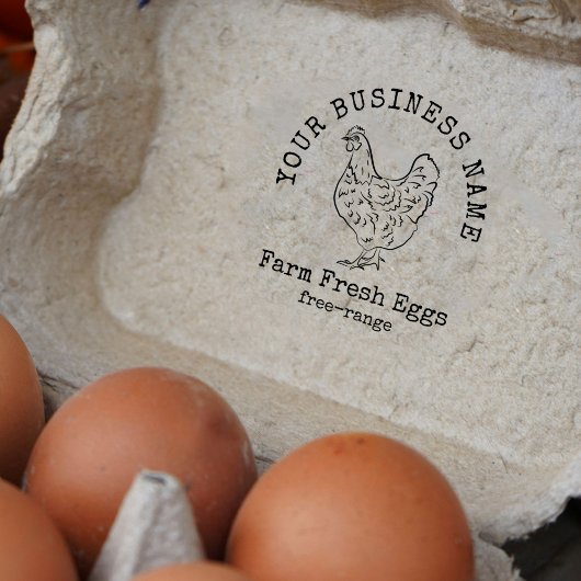 Boerderij Chicken Boerderij Fresh Eggs Stamp Rubberstempel