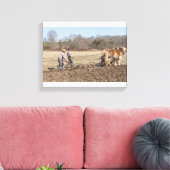 Boerderij Clydesdales Canvas Afdruk (Insitu (Woonkamer))