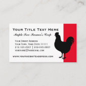 Boerderij Coop  Rooster Visitekaartje (Voorkant)