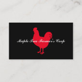 Boerderij Coop  Rooster Visitekaartje (Achterkant)