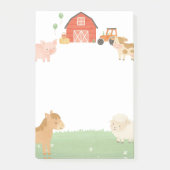 Boerderij Dier Barnyard Waterverf Sticky Notes (Voorkant)