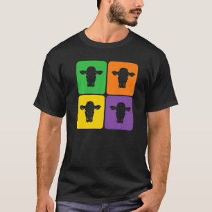 Boerderij Dier Koe Landbouw Boer Pop Koe 1 T-shirt