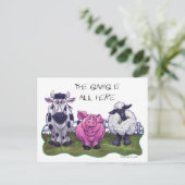 Boerderij Dier Post Kaart (Staand voorkant)