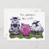 Boerderij Dier Post Kaart (Voorkant / Achterkant)