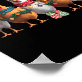 Boerderij Dier Schattige Kerstvakantie Funny Chick Poster (Hoek)
