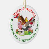 Boerderij Dierdierkerst Keramisch Ornament (Rechts)