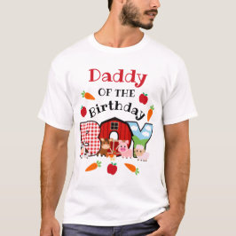 Boerderij Dierenpappa van de Birthday Boy | Barnya T-shirt