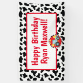 Boerderij dierentuinbanner, tractor, land spandoek (Verticaal)