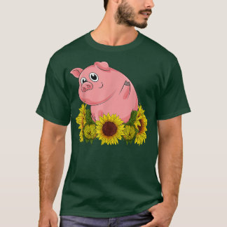 Boerderij Dierenvriend Farmer Piglet Hippie Sun T-shirt