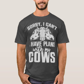 Boerderij Dierenvriend Koe boer Lover Farming Funn T-shirt
