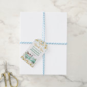 Boerderij Drive door Baby shower dank u label Cadeaulabel (Met Touw)