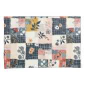 Boerderij Elegantie grillige Bloemen Patchwork Sha Kussensloop (Voorkant-Rechts)