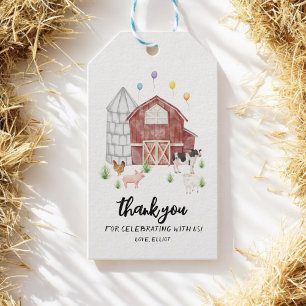 Boerderij Erf Dieren Boerderij Verjaardagsfeestje Cadeaulabel