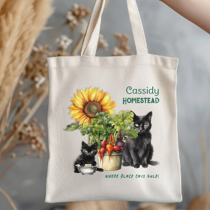 Boerderij erf katten heersen zeggen tote bag