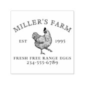 Boerderij Est jaar  Logo  Zelfinktende Stempel (Design)