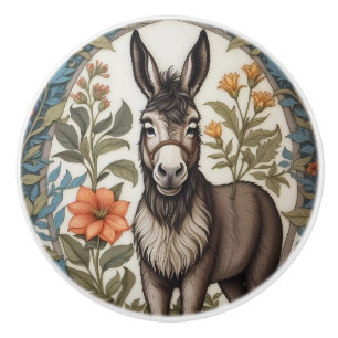 Boerderij Ezel geïnspireerd door William Morris Keramische Knop
