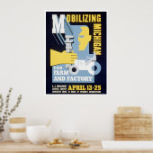 Boerderij Factory Michigan 1943 WPA Poster (Keuken)