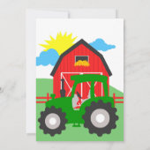 Boerderij Feest Uitnodiging (Achterkant)