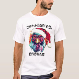 Boerderij Fitness Gym T-shirt, Kerst Haan Humor Gi T-shirt