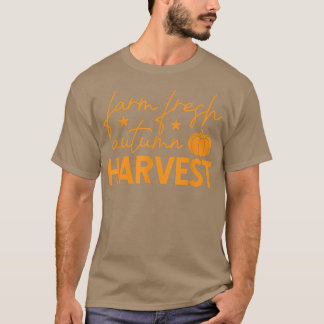 Boerderij Fresh Autumn Harvest Pumpkin T-shirt