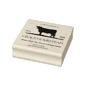 Boerderij Fresh Beef Grass Finished Market Naam to Rubberstempel (Stempel)