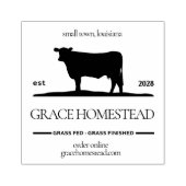 Boerderij Fresh Beef Grass Finished Market Naam to Rubberstempel (Afrduk)
