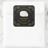  Boerderij Fresh Cheese Square Label (Tas)