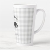 Boerderij Fresh Chicken Country Gingham Latte Mok (Rechts)
