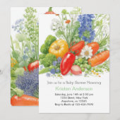 Boerderij-Fresh Delight Baby shower Kaart (Voorkant / Achterkant)