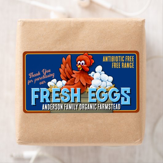 Boerderij Fresh Egg Carton Label (Insitu)