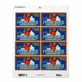 Boerderij Fresh Egg Carton Label (Full Sheet)