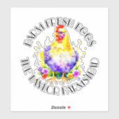 Boerderij Fresh Eggs | Gepersonaliseerd Sticker (Vel)