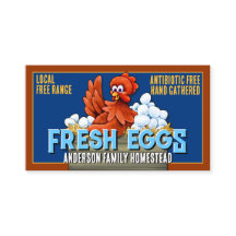 Boerderij Fresh Eggs Kleurrijke Homestead Egg Boer