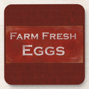 Boerderij Fresh Eggs Onderzetter