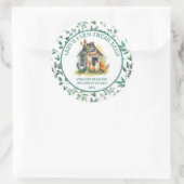 Boerderij Fresh Eggs Recht uit het kippenhok Ronde Sticker (Tas)