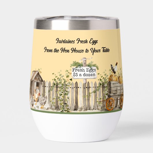 Boerderij Fresh Eggs - Van het kippenhok naar uw t (Achterkant)