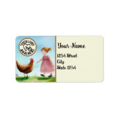 Boerderij Fresh Eggs voeg je Logo toe Etiket (Voorkant)