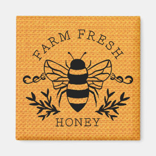 Boerderij Fresh Honey Bee Spring Sign-58219 Magneet