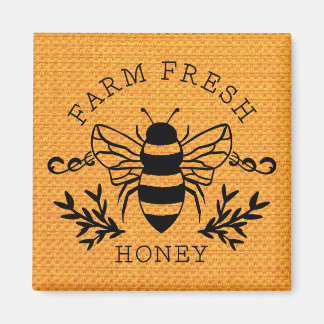 Boerderij Fresh Honey Bee Spring Sign-58219 Magneet