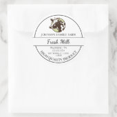 Boerderij Fresh Milk Label (Tas)