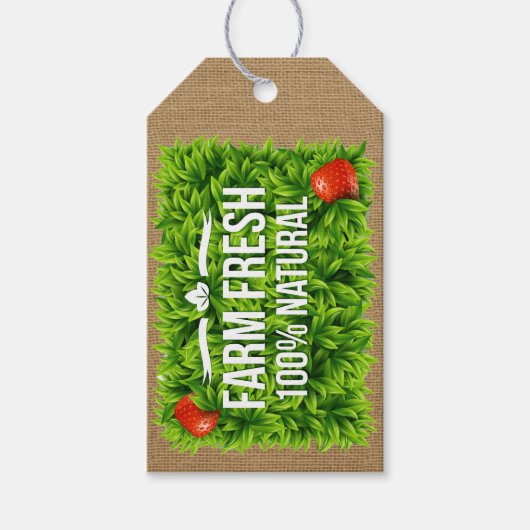 Boerderij Fresh of Organic Gift Label - SRF Cadeaulabel (Voorkant)