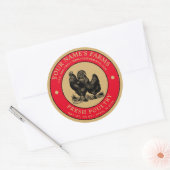  Boerderij Fresh Poultry Label Sjabloon (Envelop)