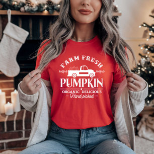 Boerderij Fresh Pumpkin Organic Delicious T-shirt