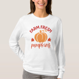 Boerderij Fresh Pumpkins Herfstoogst T-shirt