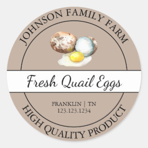 Boerderij Fresh Quail Egg Brown Label